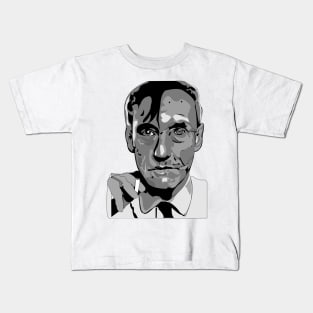 William S. Burroughs Portrait Kids T-Shirt